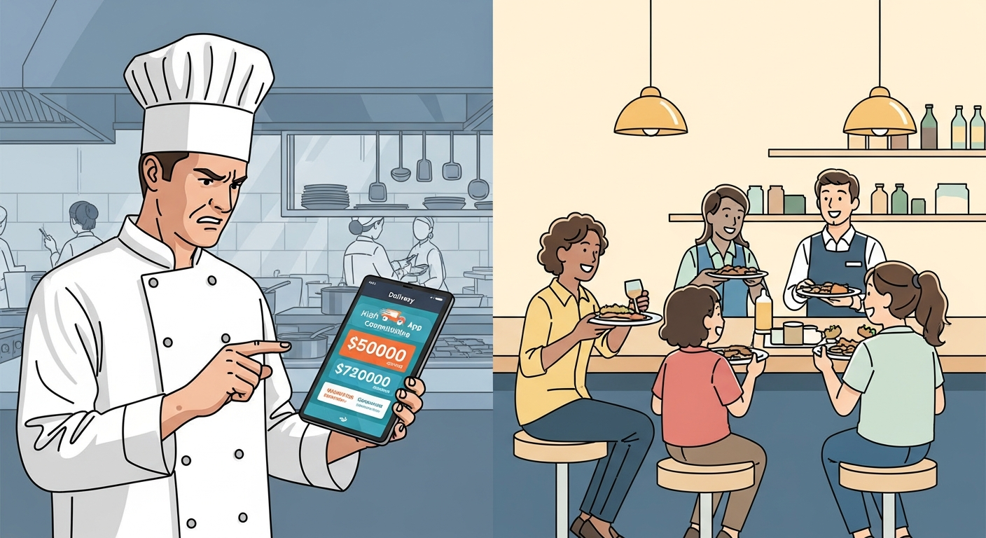 Delivery apps vs direct orders comparison